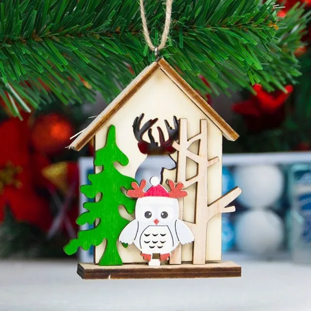 creative christmas wooden pendants