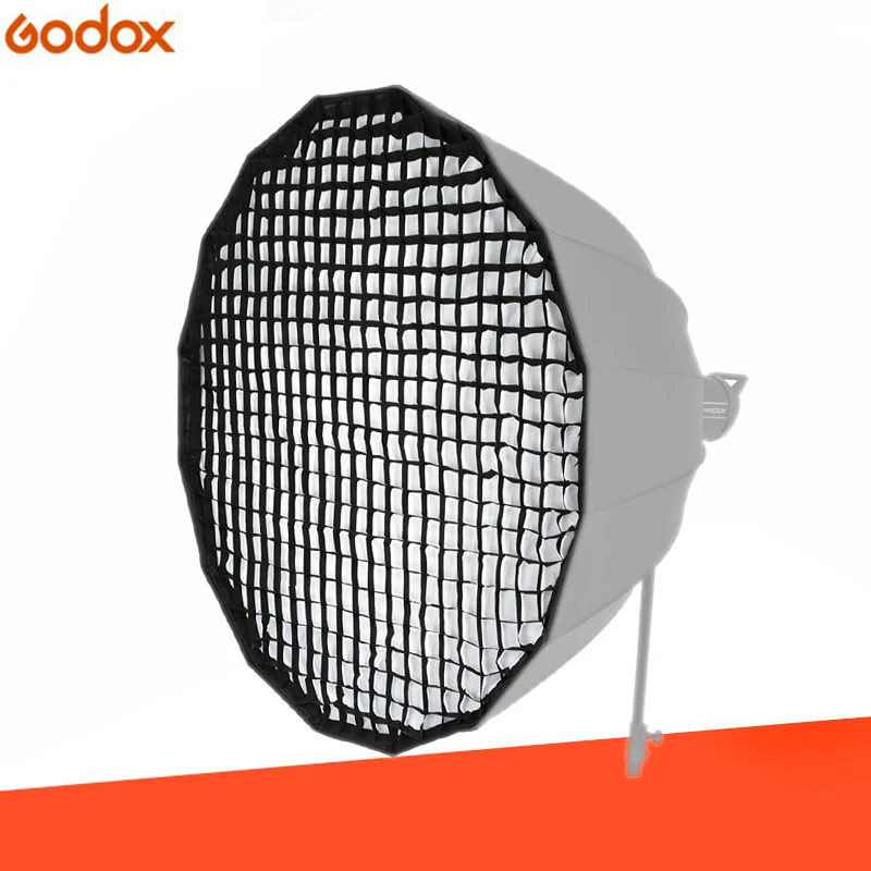 Godox 120 см сетка для Godxo портативный P120L P120H 90 см сотовая сетка 16 стержней параболический софтбокс