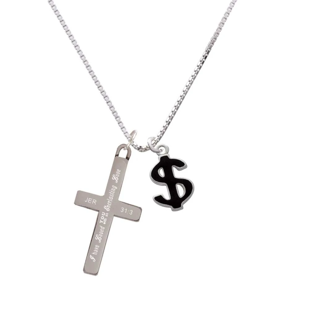 Black Dollar Sign - Everlasting Love Cross Necklace | Украшения и аксессуары