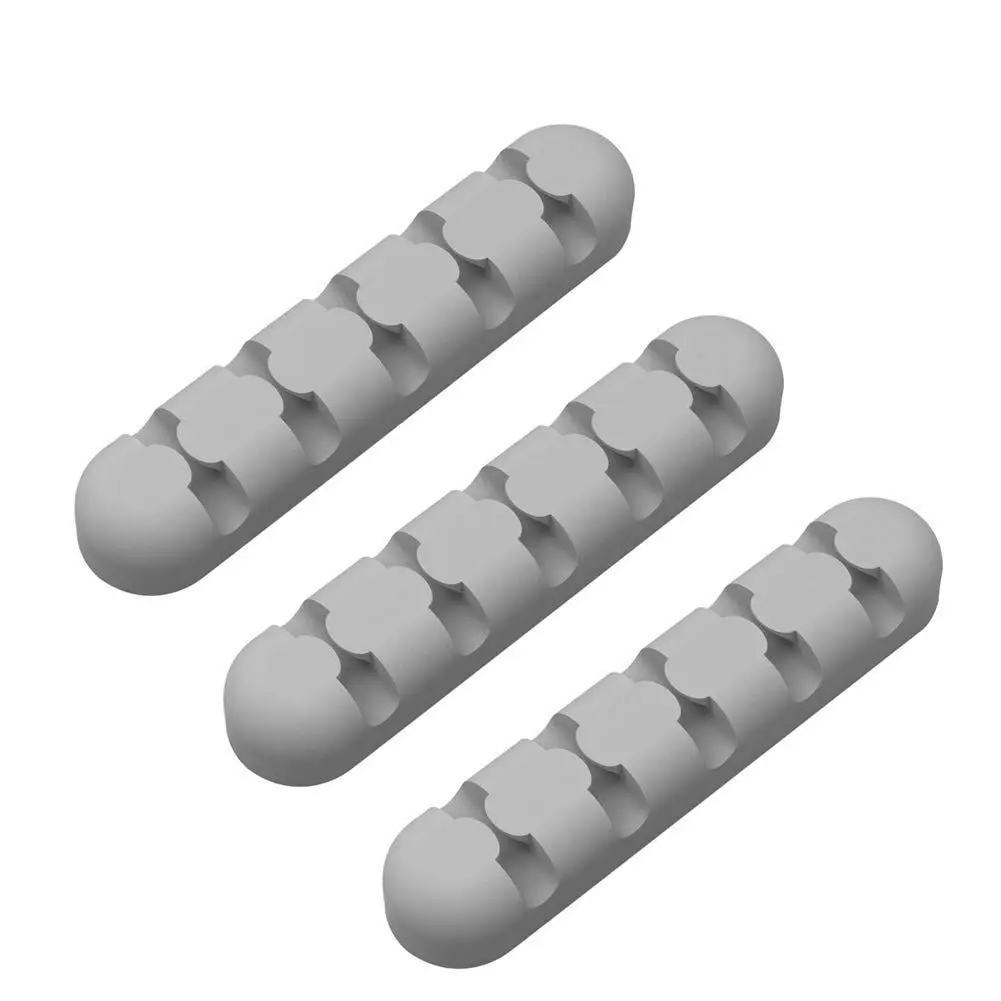 Cable Management Cord Organizer 5 Channel Desk Cable Clips Wire Cord