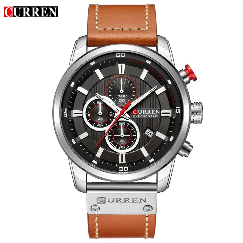 

Curren Quartz Vogue Business Sports Watches Luxury Brand Men's Army Military Watch Man Quartz Clock Relogio Masculino 8291