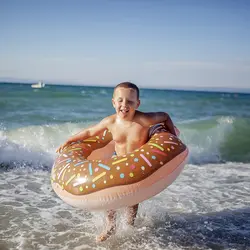 Надувные 60/90/120 см ПВХ Плавание ming Кольцо Donut Плавательный Бассейн Купальный бассейн игрушка для детей и взрослых вечерние украшения