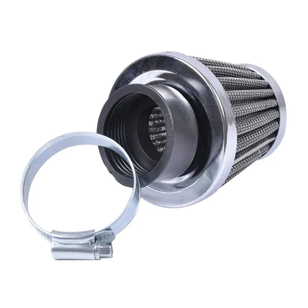 

Engine Inlet Conical Air Filter Motorcycle Silver Accessories