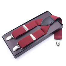 Новинка года, мужские Эластичные подтяжки высокого качества с тремя зажимами для взрослых, 36 цветов