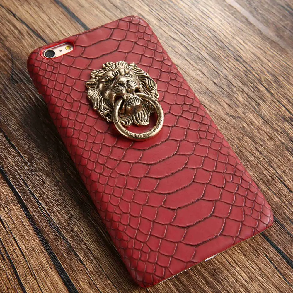 KISSCASE сексуальный чехол с кольцом и держателем льва Для iPhone X 6 6s 7 8 PU Кожаные чехлы