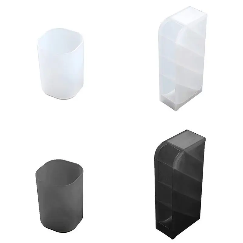 

Pen Holder Diagonal Insertion Cylinder Desk Desktop Storage Box Desk Stationery Rack Transparent Makeup Brush Storage Tube Home