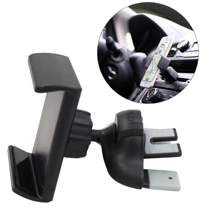 JX LCLYL Universal Car Van CD Slot Smart Mobile Phone Rotation Mount