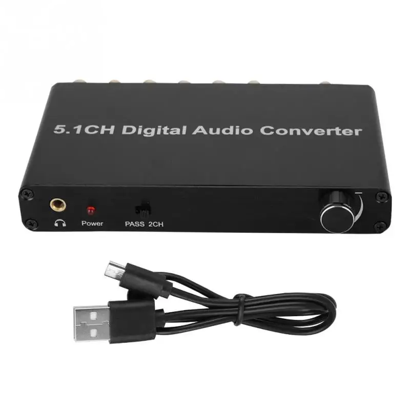 4K 3D 5.1CH HDMI Analog Audio Extractor Digital Decoder Converter Adapter Box