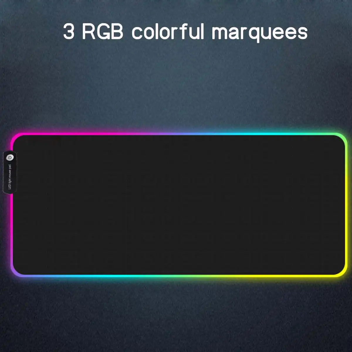 Большой светодиодный светильник RGB водонепроницаемый игровой коврик для мыши USB