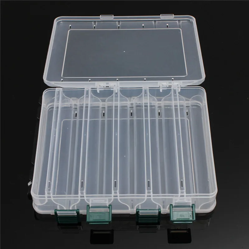 

Bobing PP Portable Double Sided Fishing Lure Tackle Tools Box Large Capacity Fishhooks Float Sinker Line Fishing Accessories Box