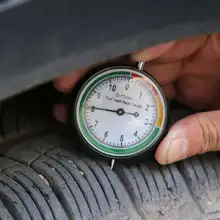 Medidor de profundidad de la presión de los neumáticos del coche, Monitor de estado de los neumáticos, 1 unidad