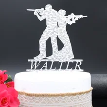 Индивидуальный Свадебный Топпер для торта, акриловый Топпер для торта под заказ, Двухслойная структура для свадебного торта невесты, жениха