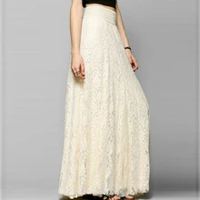 Модная женская юбка до щиколотки с цветочным принтом