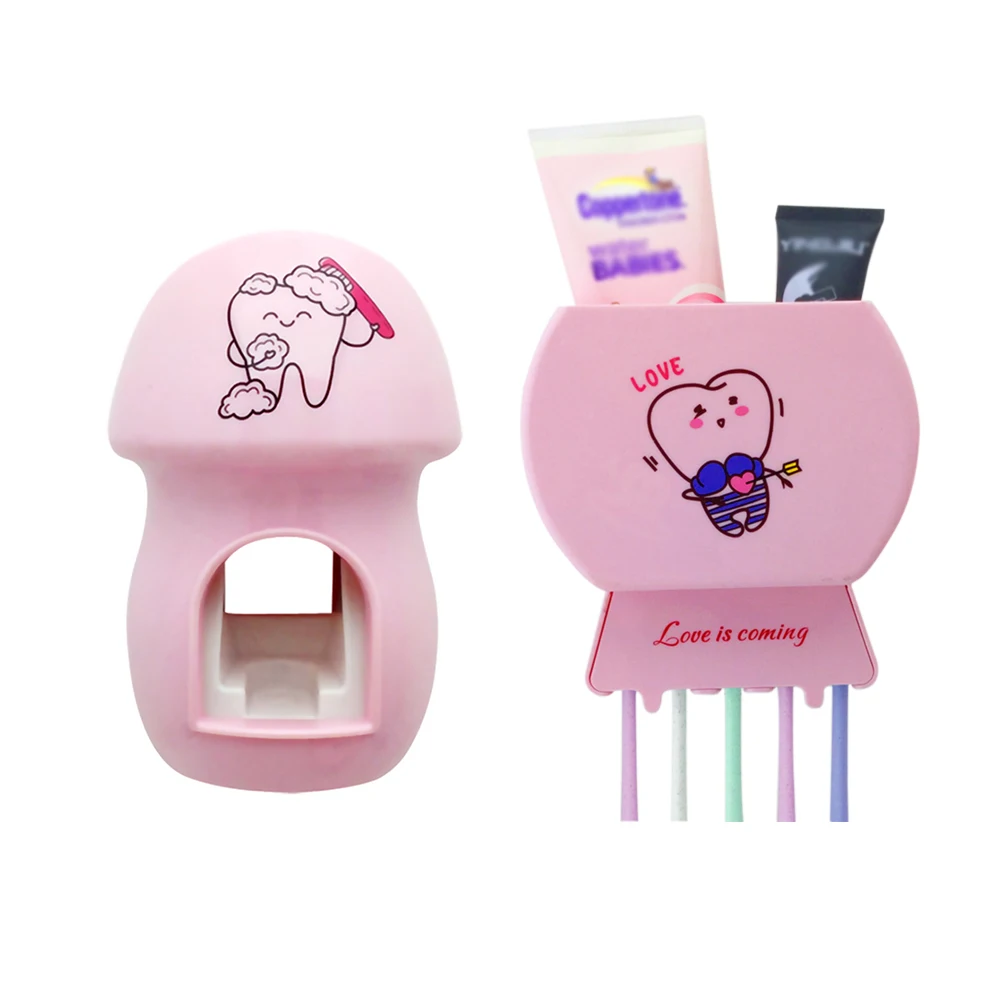 

Bathroom Accessories Set Tooth Brush Toothbrush Holder Toothpaste Dispenser Squeezer Toothbrush Holder For Children