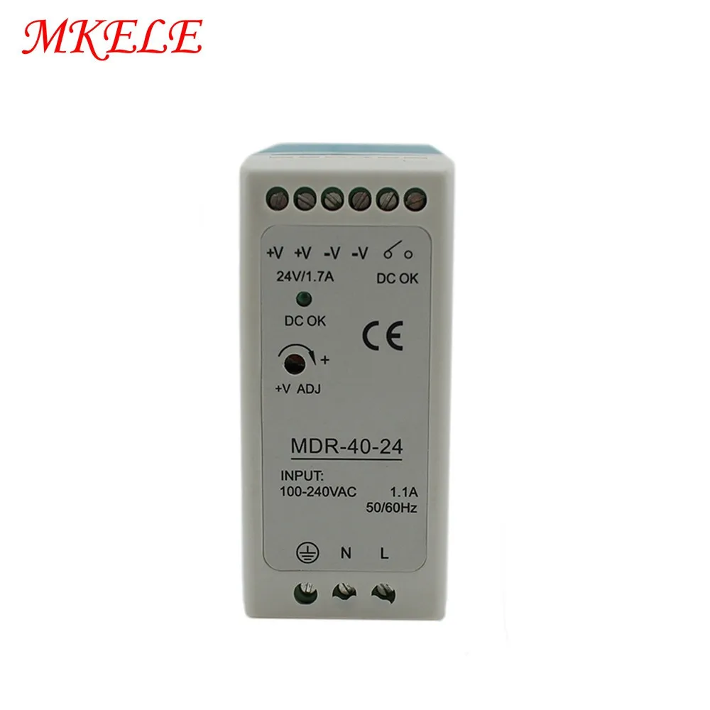 

Din Rail Switching Power Supply Manufacturer 5V 12V 24V 40W MDR-40