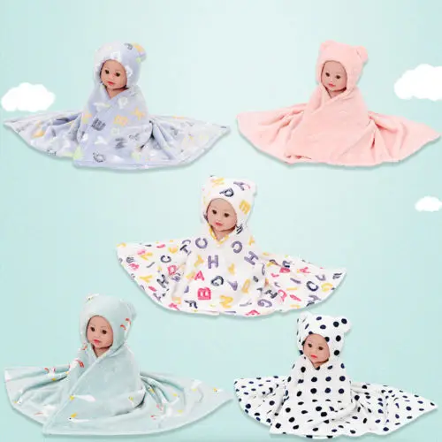 

PUDCOCO Newborn Baby Swaddles Coral Velvet Blanket Cotton Baby Sleeping Bag Hat Swaddling Warm suit