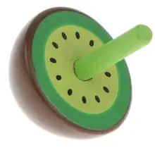 Фруктовая форма вращающийся гироскоп детский Цвет спиннинг Топ ручной росписью игрушки с вращающимся верхом Винтаж ремесло