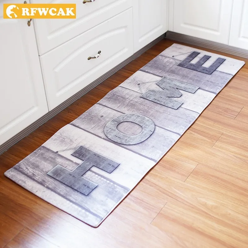 Европейский домашний длинный напольный коврик RFWCAK 60x180 см для кухни ковер