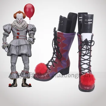

Halloween Movie Stephen King IT Cosplay Shoes The Clown Pennywise Boots Halloween Joker Cosplay shoes Fancy Costumes