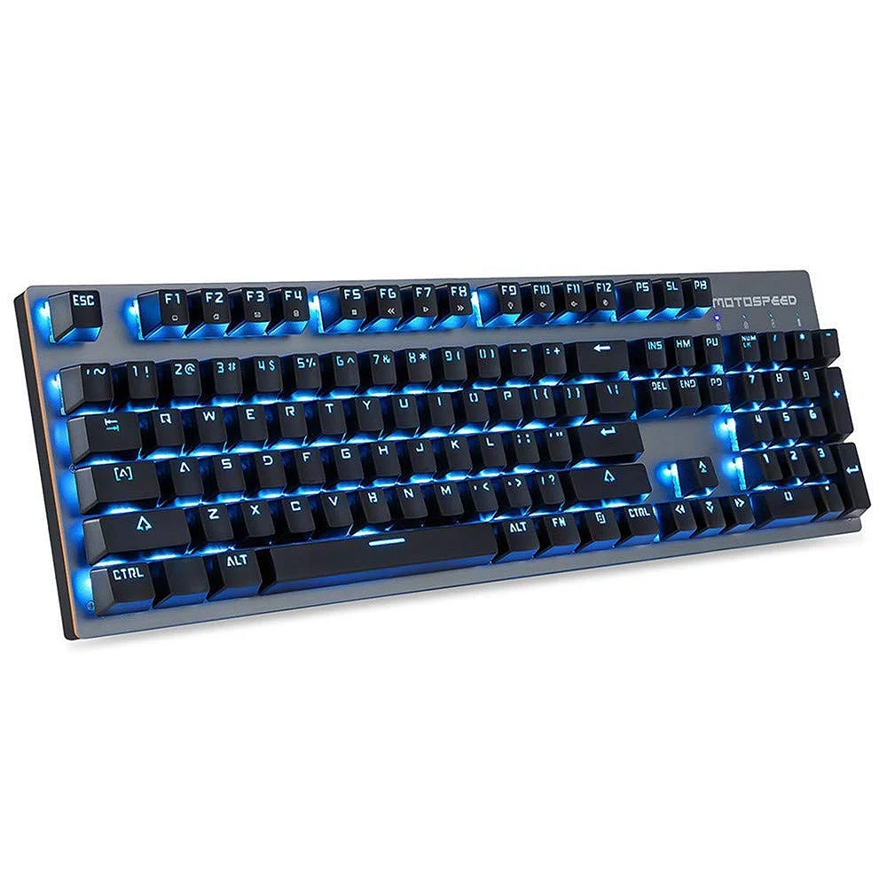 

Motospeed 2.4Ghz Wireless/Usb Wired Mechanical Keyboard 104Keys Rgb Led Backlit Blue Switches Gaming Keyboard For Gaming And T
