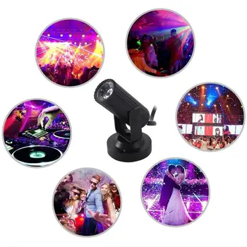

1W AC 85-265V 50/60Hz LED Stage Spotlight Lamp KTV Bar Music Festival Party Lighting Effect Beam Light Decoration