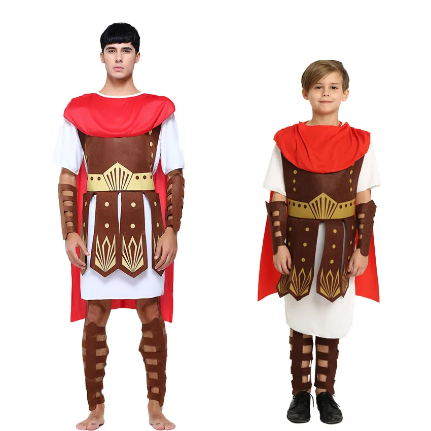 Mens Medieval Knight Crusader Warrior King Arthur Fancy Dress Costume Outfit