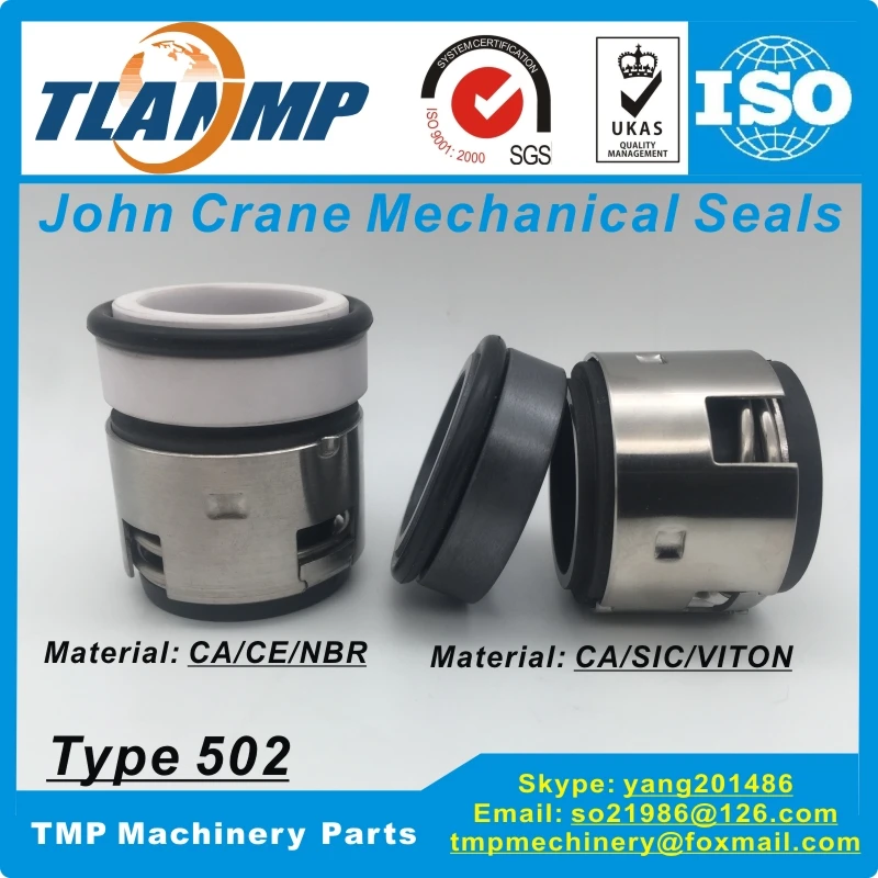 T502-100 502/100 John Crane механические уплотнения(материал: CA/SIC/VITOIN, углерод/керамика/NBR) | Тип 502 эластомер уплотнения насоса