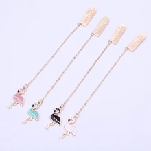 W16 пенал Фламинго w38s страница маркер студенческие принадлежности креативные школьные милые металлические закладки бумажная Закладка