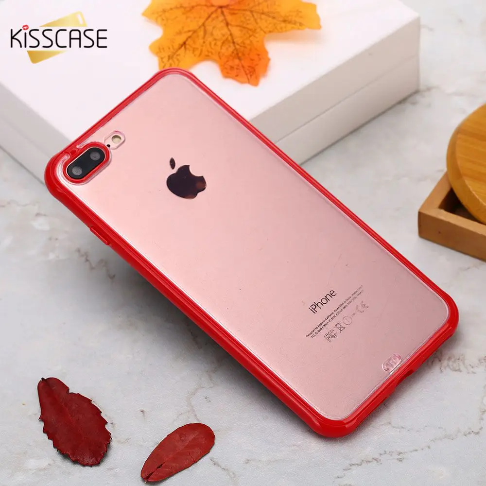 

KISSCASE Cool Plain Phone Cover Case For iPhone X XR XS MAX 6 6s 7 8 Plus Fashion Transparent Coque Phone Cover Case Fundas Capa