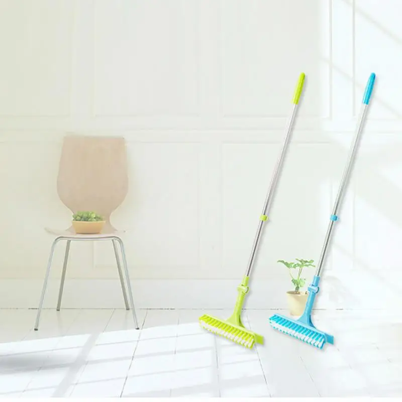Mops Floor Brush 2 in 1 Retractable Rotatable Cleaning Brush With Hard