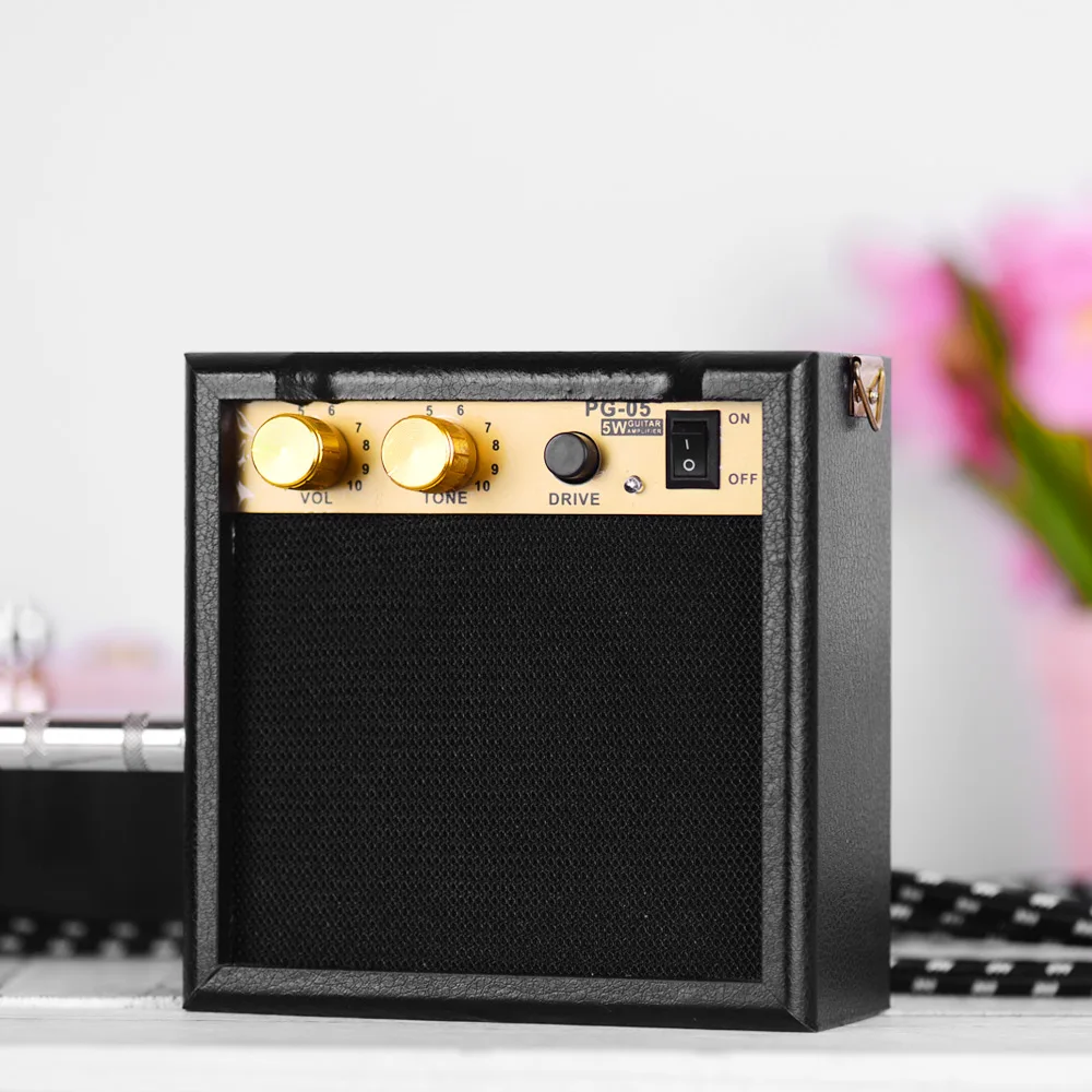 Mini Guitar Amp Portable Guitar Amplifier Speaker 5W with