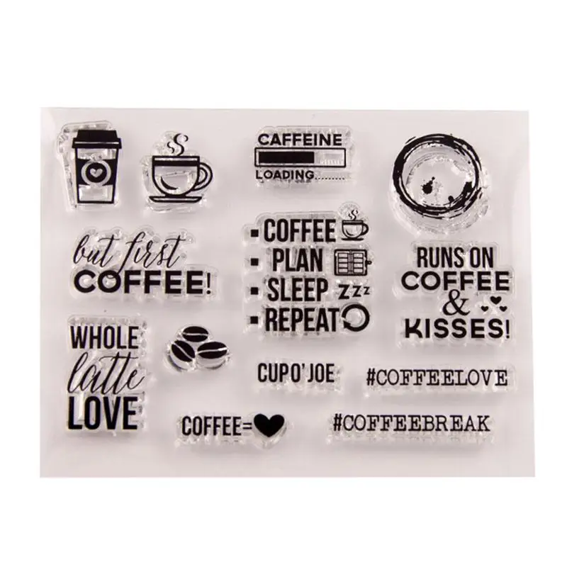 1 pc Clear Stamp Reusable Delicate Transparent Stamps Scrapbooking