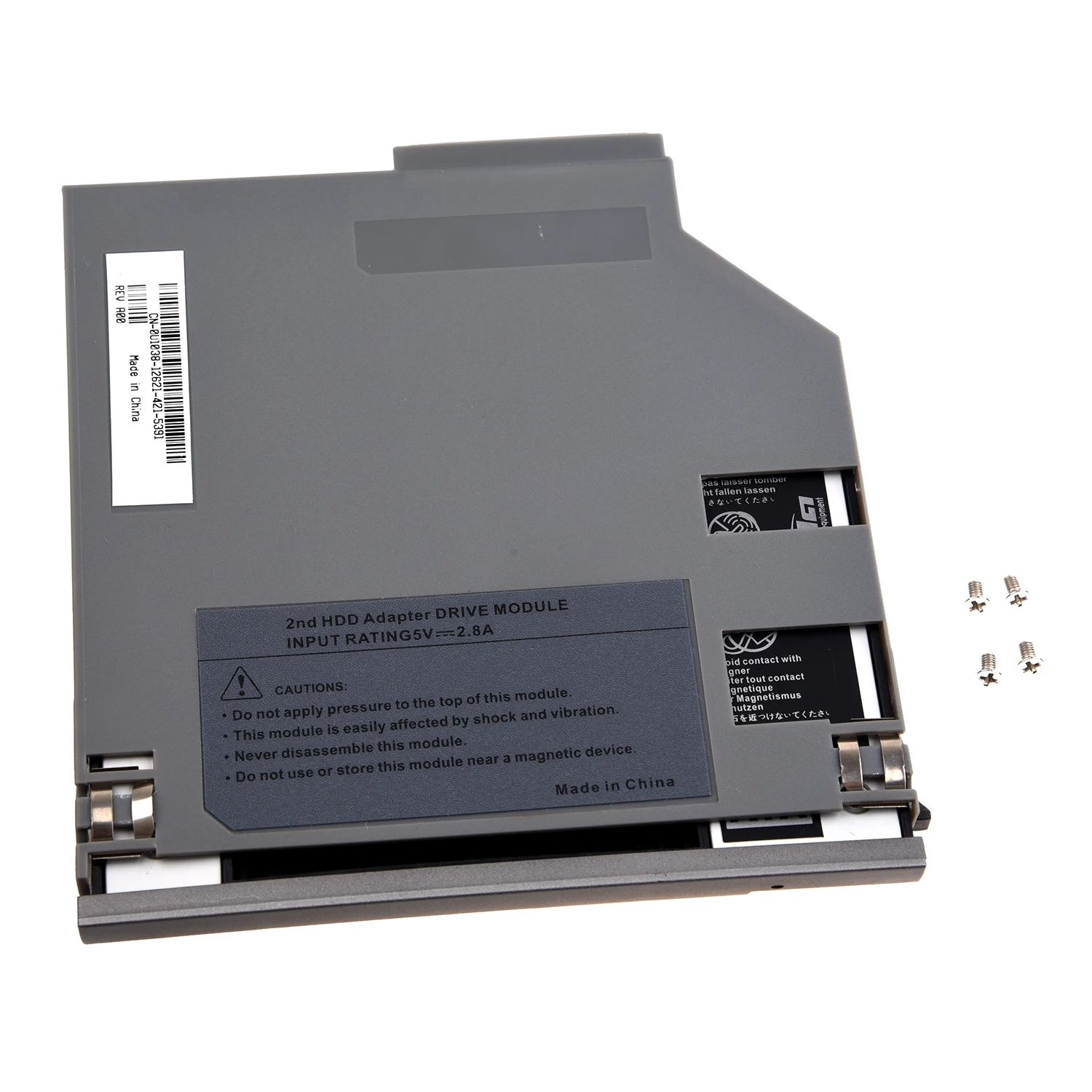 SATA 2-й жесткий диск HDD Bay Caddy адаптер для Dell Latitude D800 D810 D820 D830 серебристый