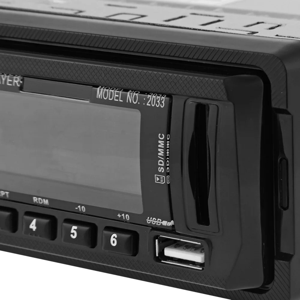 ZeepinRadioforCar12VAutoAudioStereoFMSDMP3PlayerAUXUSB