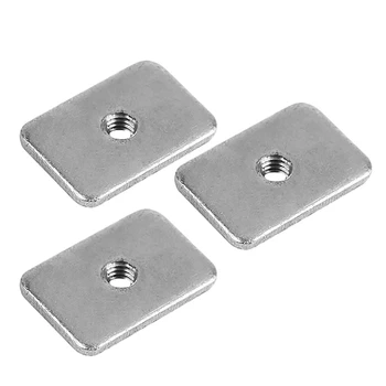 

PPYY NEW -3D Printer Cnc Tee Nuts-M5 T-Nuts Carbon Steel Plated White Zinc For Openbuilds