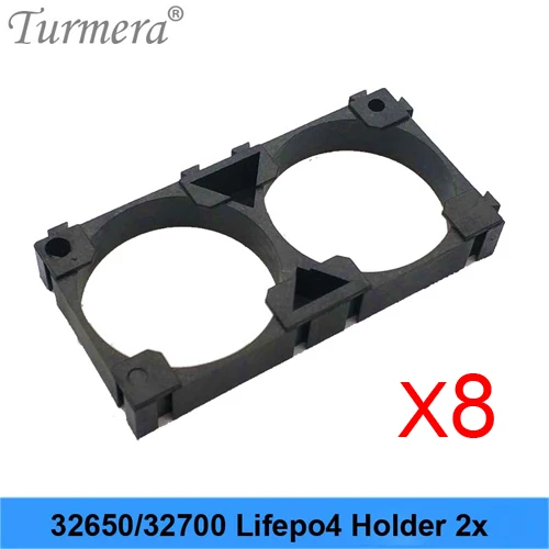 Turmera 32650 32700 2x Battery Holder Cell Safety Anti Vibration Plastic Brackets For 32650 32700 battery pack