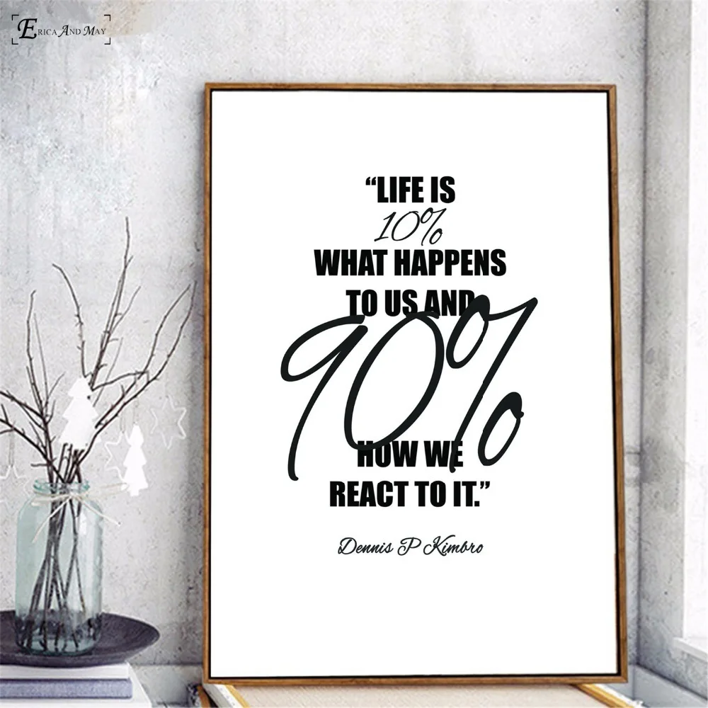 Motivational inspirational quote positive life poster picture print wall art 122