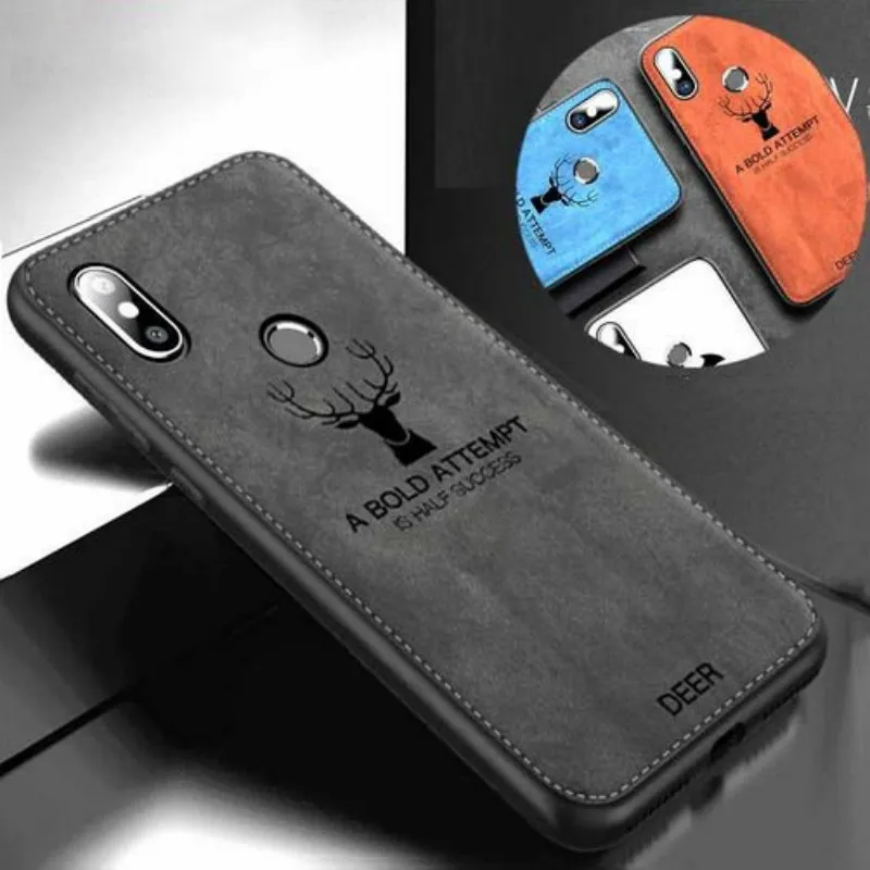 

Shockproof Deer Cloth Phone Case For Xiaomi Mi 9 9SE 8 A2 Lite 5X A1 Pocophone F1 Redmi 7 Note 7 6 5 Pro 4 4X 5A 5Plus 6A Cover