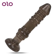 OLO Dildo Jelly Toys Anal Plug Anal Stimulator Thread G-spot Massage Butt Plug Prostate Massage Sex Toys for Women Men