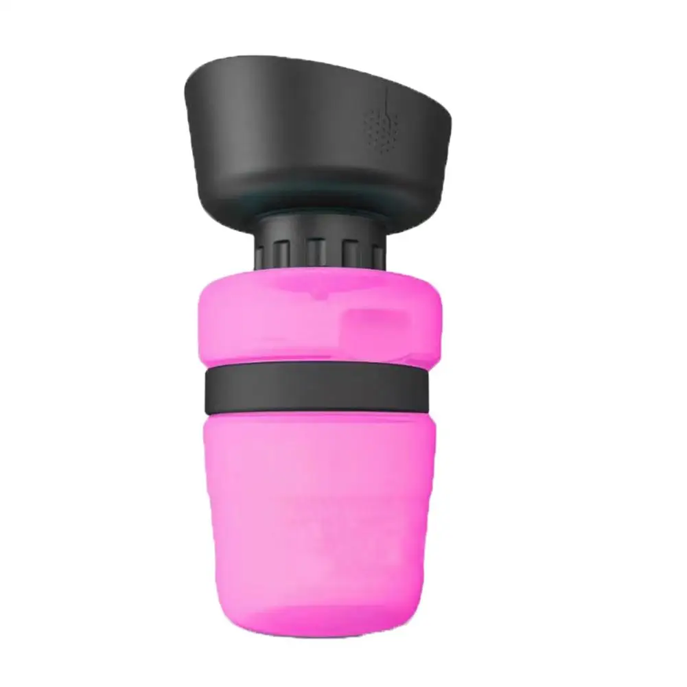 2 In 1 Portable Pet Travel Kettle Sports Squeeze Type Large Capacity Water Bottle No Water Leakage No Waste Odor-free