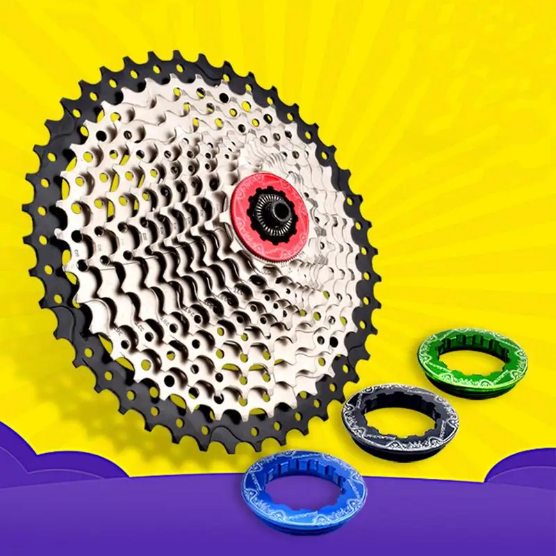 

Road Bike Flywheel Ring Card Lock For Hub Bicycle Cassette Lock Cover Bolt Screw Cap Cycling Accessory Gear Cover Mountain Bike