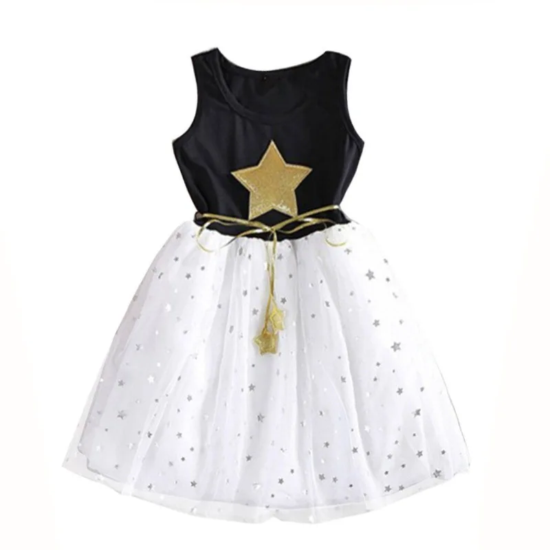 

PPXX 2019 Baby Girl Lace Dress Mesh Princess Dress Summer Party Wedding Dress Formal Girls Clothing Children Suit