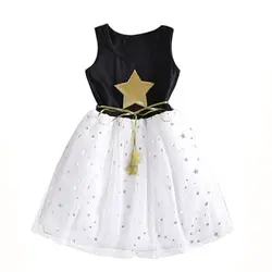 PPXX/2019 кружевное платье для маленьких девочек, Сетчатое платье принцессы, летнее праздничное свадебное платье, официальная одежда для