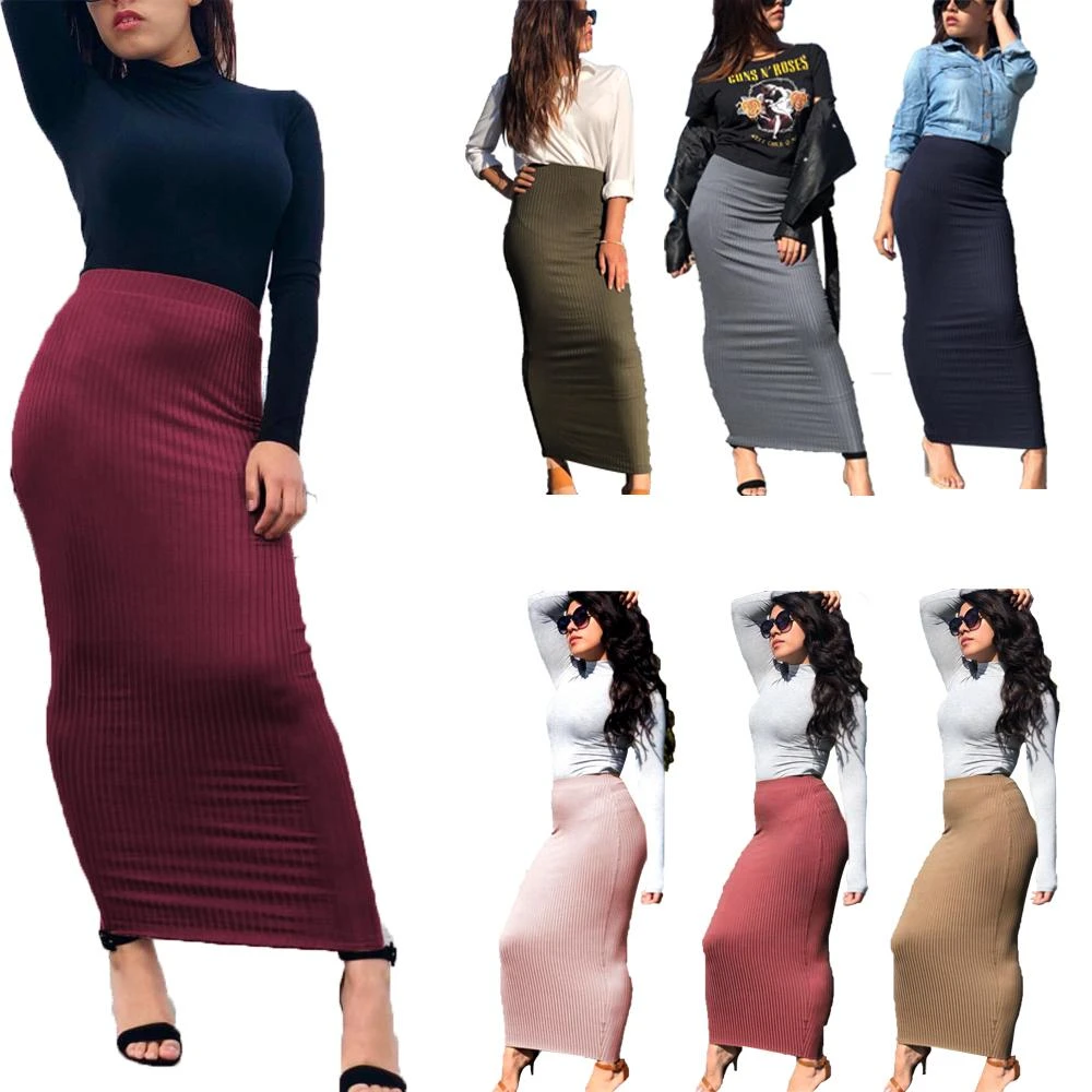bodycon wrap skirt