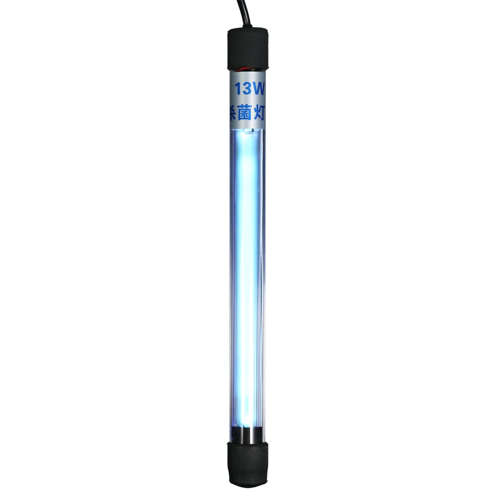 13 Вт УФ-светильник для стерилизации, погружной ультрафиолетовый стерилизатор, дезинфекция воды, AC220-240V, светодиодный светильник для аквариума