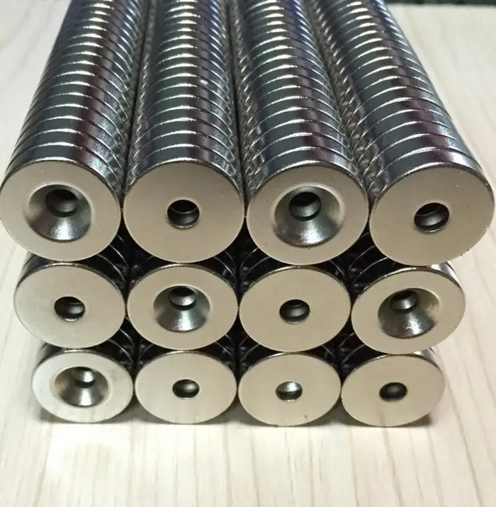 

10pcs/lot 20x5 mm Hole 5 mm N38 Strong Ring Magnet D Countersunk NdFeB magnet 20*5 mm Earth Neodymium Permanent magnet