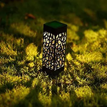 

1Pcs Hollow Solar Lawn Lights Outdoor Waterproof LED Garden Lamp Villa Outdoor Landscape Led Lawn Insertion Light for Yard Path