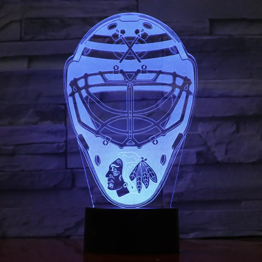 

Sleep Lighting Sports Fans Gifts 3D American Football Player Table Lamp Led Bedroom Home Decor 7 Colorful Rugby Night Light 1090
