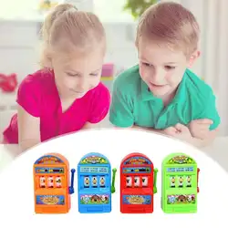 Детские интересные подделки игрушки пружины Ручной мини счастливый джекпот мини-разъем игровой автомат игрушки для детей подарки на день