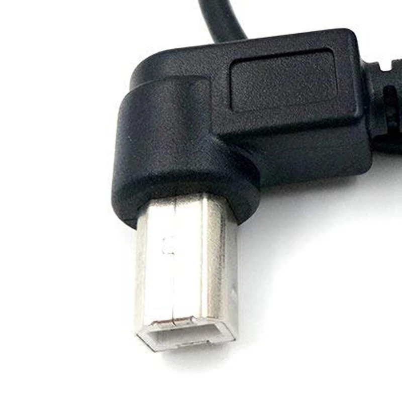 (2 Pack) 50 см 90 градусов правый угол типа B Печать USB папа на 5 Pin Материнская плата